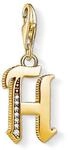 THOMAS SABO Charm-Anh&auml;nger Buchstabe H gold 925er Sterlingsilber; 750er Gelbgold