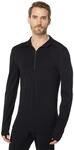 Icebreaker Herren Funktionsshirt 260 Tech LS Half Zip, Black, XL, 104372001XL