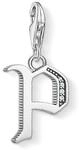 Thomas Sabo Damen Charm-Anh&auml;nger J Buchstabe Charm Club 925 Sterling Silber