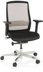 hjh OFFICE 657658 B&uuml;rostuhl FOUNTAINE Schwarz Drehstuhl ergonomisch, Netzr&uuml;cken