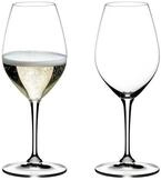 RIEDEL Vinum Champagner Weinglas - 2er Set, Karaffe, Kristallglas, Sp&uuml;lmaschinenfest