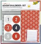 folia 9395 - Adventskalender Set Style, mit 24 lebensmittelechten Papiert&uuml;ten je 10