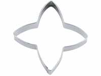 Haus 4-Pointed Star/Zimt Star Cookie Cutter, Silber, Edelstahl, Silber, 5 cm