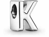 PANDORA Moments Buchstabe K - wendbares Alphabet-Charm aus Sterling-Silber mit