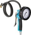 Hazet Reifenf&uuml;ll-Messger&auml;t 9041G-1 I Geeicht, ablesbar, Manometer-Messbereich: 0-10