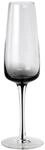 broste Copenhagen Champagnerglas Smoke klar/grau 0,2 l 4er Set
