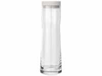 blomus -SPLASH- Wasserkaraffe aus Glas, Moonbeam, 1 Liter Fassungsvermögen, Silikon