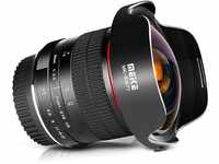 Meike Optics MK 8mm f3.5 Fisheye-Objektiv Ultra-Weitwinkel für Nikon D850 D750...