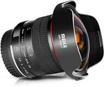 Meike Optics MK 8mm f3.5 Fisheye-Objektiv Ultra-Weitwinkel f&uuml;r Nikon D850 D750...