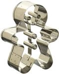 Birkmann, Pl&auml;tzchen-Ausstechform Gingerman, 7,5 cm, Edelstahl, mit Innenpr&auml;gung,