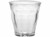 Duralex 1025AB06A2111 Picardie Six Trinkglas, Wasserglas, Saftglas, 160ml, Glas,