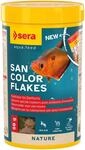 sera San Color Flakes 250 ml (60 g) | Farbfutter f&uuml;r oberfl&auml;chen fressende Aquarium