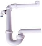 Dallmer Raumspar-Siphon 121, 1&frac12; Zoll x DN 40, 1 St&uuml;ck, 040213