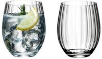 RIEDEL The O Wine Tumbler Longdrink - 2er Set, Trinkglas, Kristallglas,