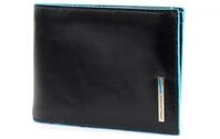 Piquadro - Geldb&ouml;rse Blue Square aus Leder - Herren - Nachtblau