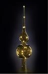 Lumix&reg; LED kabellose Christbaumspitze Tree Topper Bernstein 29cm mundgeblasenes Glas