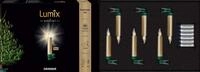 Lumix&reg; Kabellose LED Christbaumkerzen Superlight Mini Metallic Gold Erweiterungs-Set