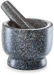 Zeller 24500 M&ouml;rser und St&ouml;&szlig;el Set, Granit, anthrazit