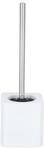 WENKO WC-Garnitur Hexa Wei&szlig; Keramik - WC-B&uuml;rstenhalter, Keramik, 12 x 39.5 x 12 cm,
