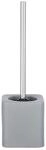 WENKO WC-Garnitur Hexa Grau Keramik - WC-B&uuml;rstenhalter, Keramik, 12 x 39.5 x...