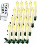 Monzana LED Weihnachtsbaumkerzen 20er Set kabellos mit Fernbedienung | 4/8h...