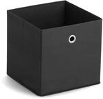 Zeller 14133 Aufbewahrungsbox, Vlies, L 28 x B 28 x H 28 cm, schwarz