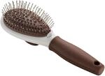 HUNTER SPA Pflegeb&uuml;rste selbstreinigend, f&uuml;r Hunde, 22,5 x 8,0 cm, L, grau /...