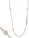 Engelsrufer Moonlight Kette f&uuml;r Damen Ros&eacute;vergoldet 925er-Sterlingsilber Wei&szlig;e