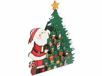 Spielwerk® Adventskalender Weihnachtsmann zum Befüllen 24 Türchen...