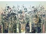 Komar Fototapete URBAN JUNGLE | 368 x 254 cm | Tapete, Wand, Dekoration, Wandbelag,