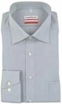 MARVELIS Modern Fit Hemd Langarm mit Brusttasche Chambray mittelgrau (Size 38)