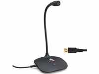 KLIM Talk USB - Standmikrofon PC und Mac - Kompatibel mit jedem Computer -