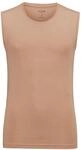 OLYMP Herren T-Shirt Langarm Level.Five,Einfarbig,Body fit,Caramel 24,S