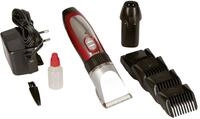 CLIPSTER Kerbl Akkuschermaschine Sonic, Tierhaarschneider, Tiertrimmer, Silber/rot,
