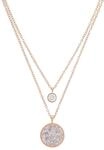 s.Oliver Kette mit rundem Anh&auml;nger f&uuml;r Damen, Kristalle von Swarovski und