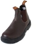 Blundstone Herren Werk- en veiligheidslaarzen Chelsea Boot, Brown Water Resistant, 41