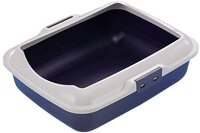 Nobby 76291-05 Katzen Toilettenschale, 50 x 40 x 16 cm, blau
