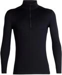 Icebreaker Herren Funktionsshirt 200 Oasis LS Half Zip, Black, S, 104367001S