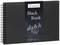 Hahnemühle Black Book, spiralisiert, DIN A5 Querformat, 250g/m², 30 Blatt