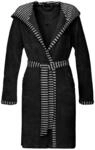 Vossen Damen Bademantel Juno schwarz, xs