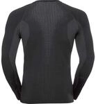 Odlo Herren Unterhemd BL TOP Crew neck l/s Performance Warm, Black - Odlo Concrete