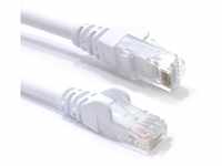 Danicom CAT 6 Netzwerkkabel U/UTP - 1,50 Meter - Weiß - CCA, POE, Ethernet,...