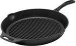Petromax Grill-Feuerpfanne mit Stiel - Grillpfanne aus Gusseisen f&uuml;r alle Herdarten,