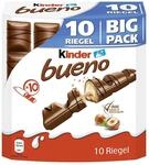 Kinder bueno Big Pack &ndash; Schokoriegel mit knuspriger Waffel, Milch-Haselnuss-Creme &