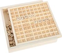 small foot W&ouml;rter legen "Educate" aus Holz, Wortlegespiel f&uuml;r ABC-Anf&auml;nger und