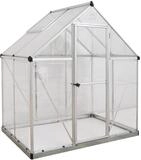 Palram HYBRID 6X4 Bundle Silber Gew&auml;chshaus 126x 185x 208 cm