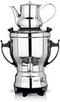 BEEM TEA-CLASSIC Samowar - 3L | Edelstahl / Schwarz | gro&szlig;er Teekocher auch...