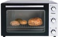 Bestron AOV55 2-in-1 Mini-Backofen mit Drehspie&szlig;, 55 Liter, 2000 W, Edelstahl,
