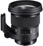 Sigma 105mm F1,4 DG HSM Art Objektiv f&uuml;r Nikon F Objektivbajonett