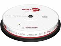 Primeon DVD+R DL 8.5GB/240Min/8x Cakebox, Photo-on-disc, Inkjet Full Size...